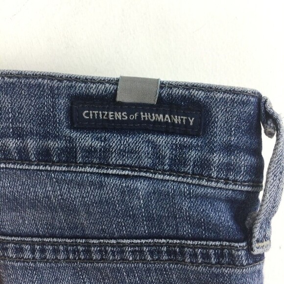Citizens Of Humanity Rocket Crop High Rise Skinny Blue Denim Jeans Women Size 26 - Picture 5 of 11